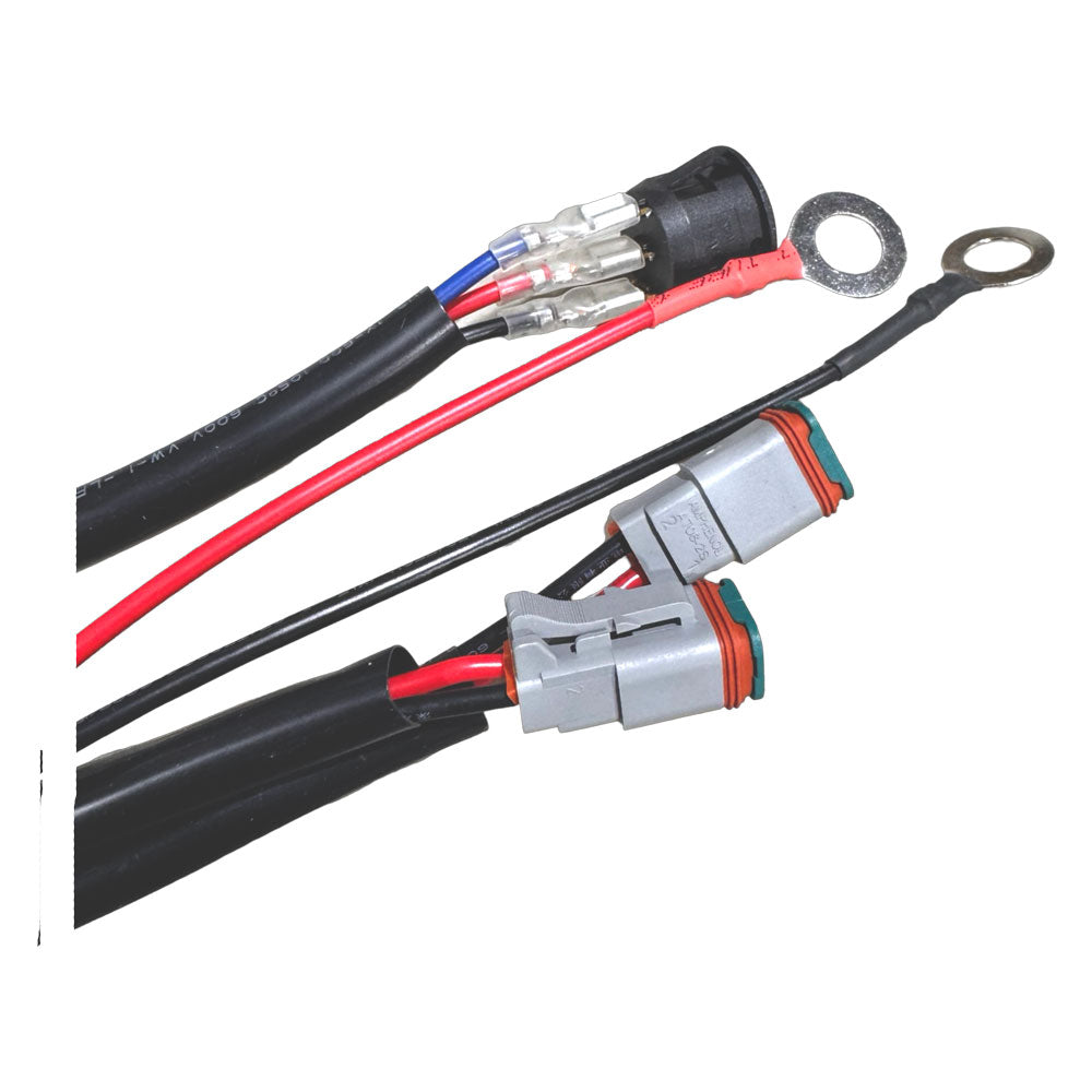 Dual Output Power Harness or Pod Lights, LED Switch, DT Series