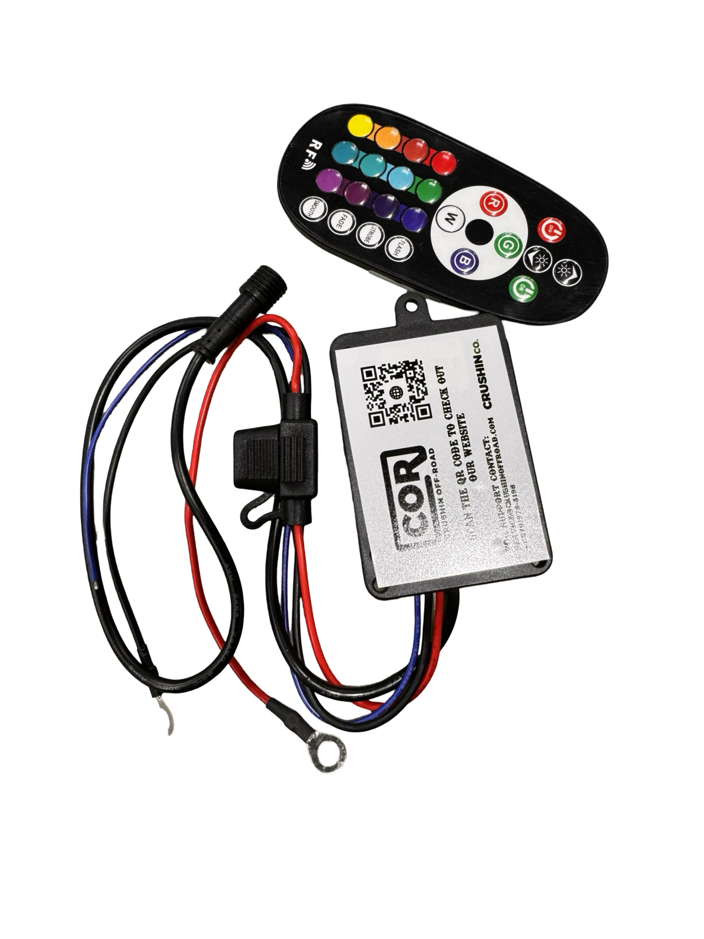 4 Wire RGB Bluetooth Controller Kit, 24 Button Remote BLEDIM App