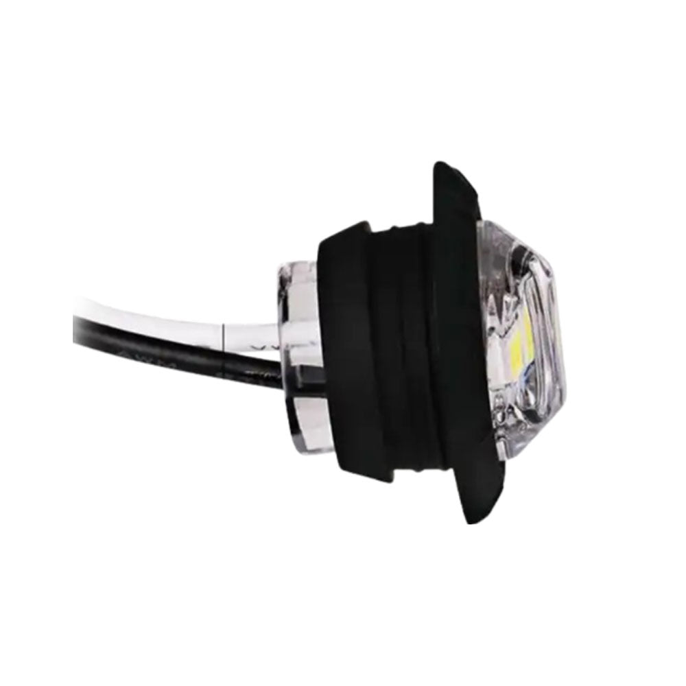 White LED Round Marker Lights, 3/4
