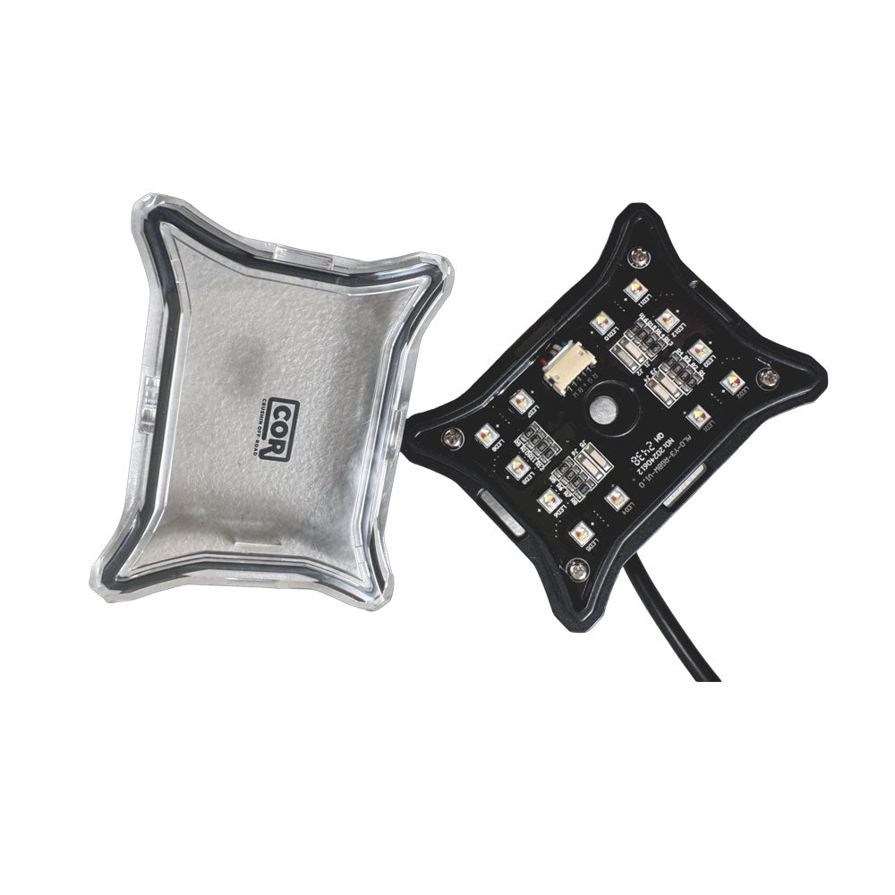 4 Piece, X Series Rock Light Kit, RGB-W IP69K with Bluetooth Controller
