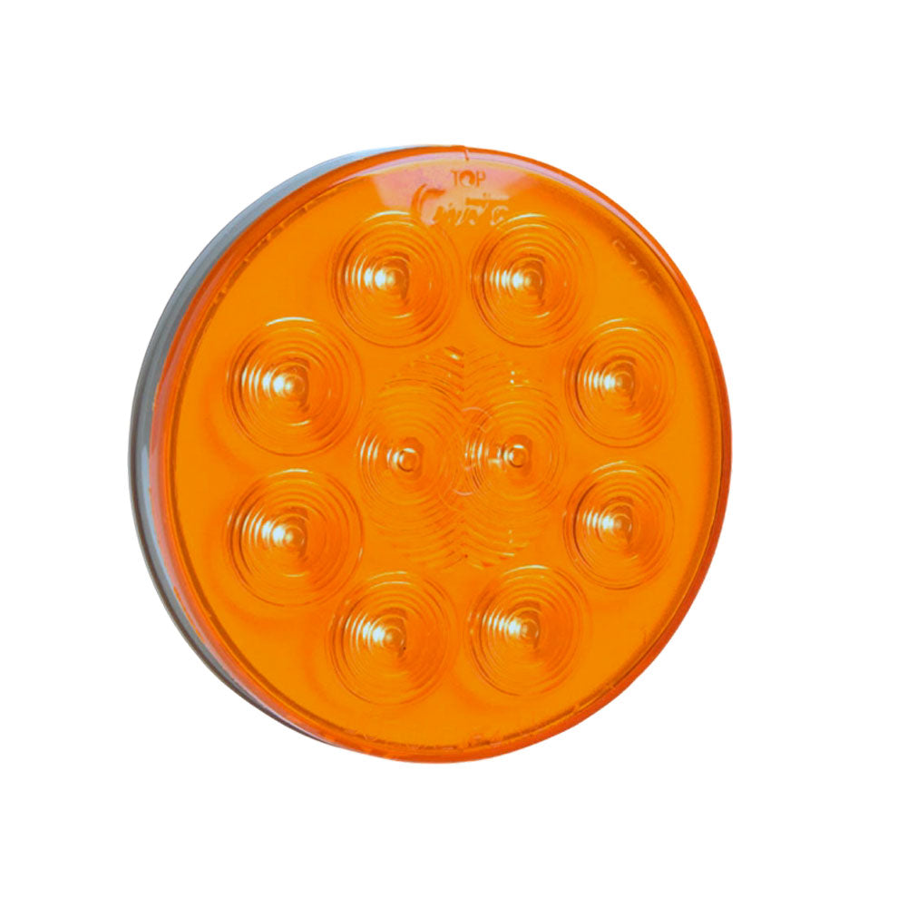 4″ Amber 10 Diode LED Round, Stop-Turn-Tail Light Kit