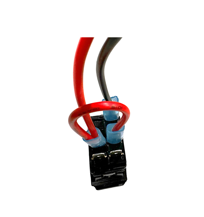 LED Snap in Rocker Switch, DPST, ON-OFF, Green LED, STROBE LIGHTS