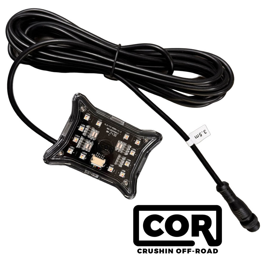 8 Piece, X Series Rock Light Kit, RGB-W IP69K with Bluetooth Controller