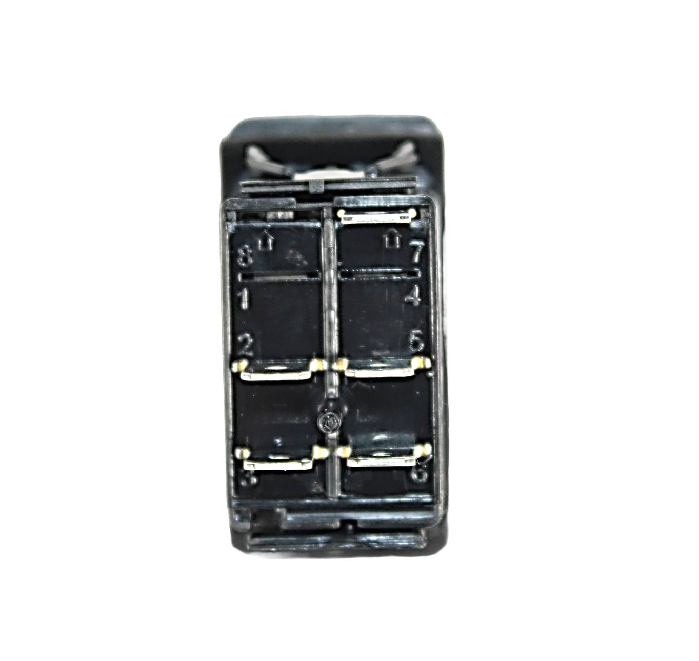LED Snap in Rocker Switch, DPST, ON-OFF, Green LED, FLOOD LIGHTS