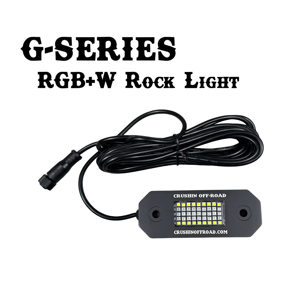 4 Piece RGB+W 45 LED Pod with Dual Zone Controller, 1710 Lumen, G-Series