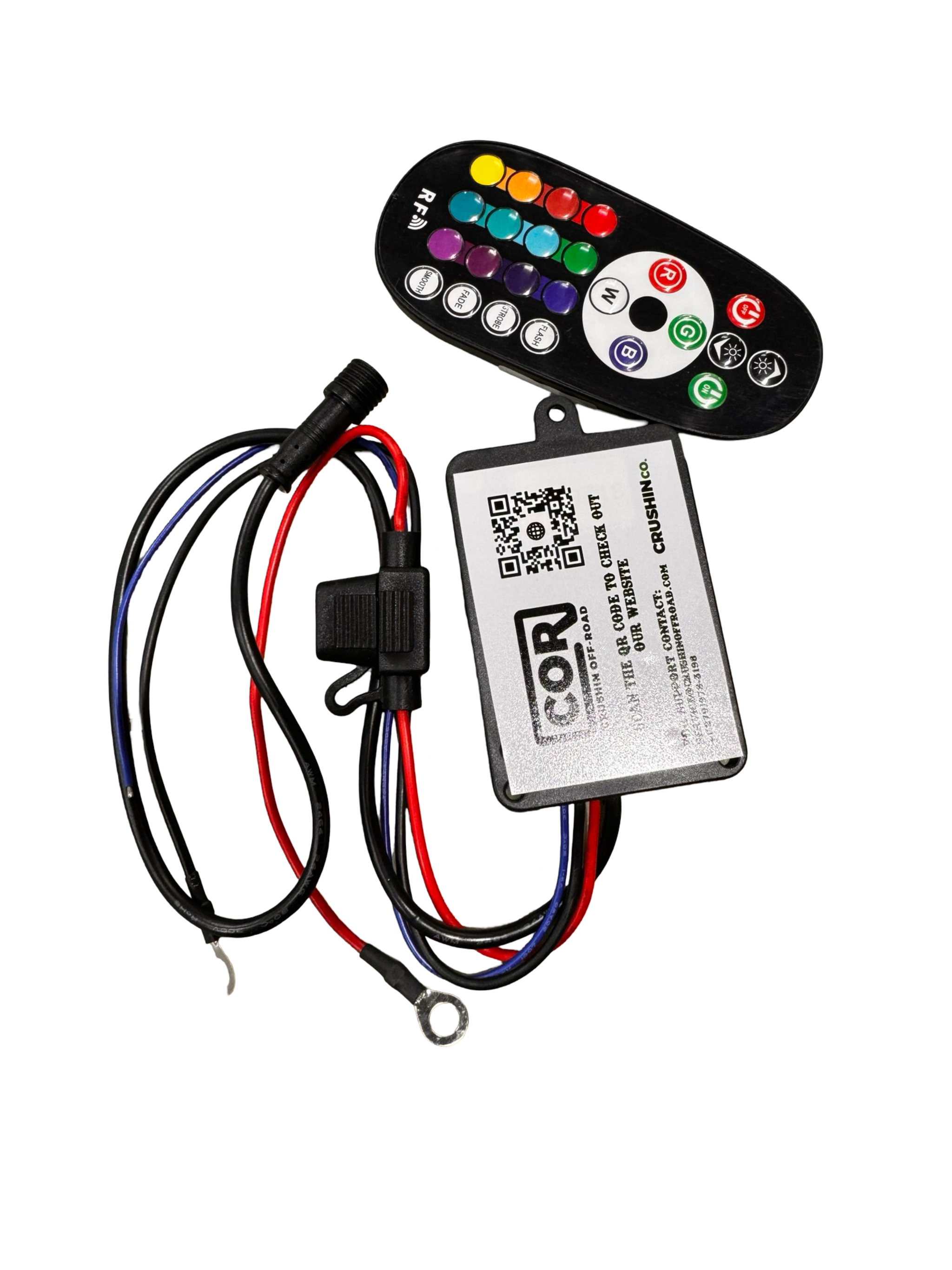 4 Wire RGB Bluetooth Controller Kit, 24 Button Remote BLEDIM App