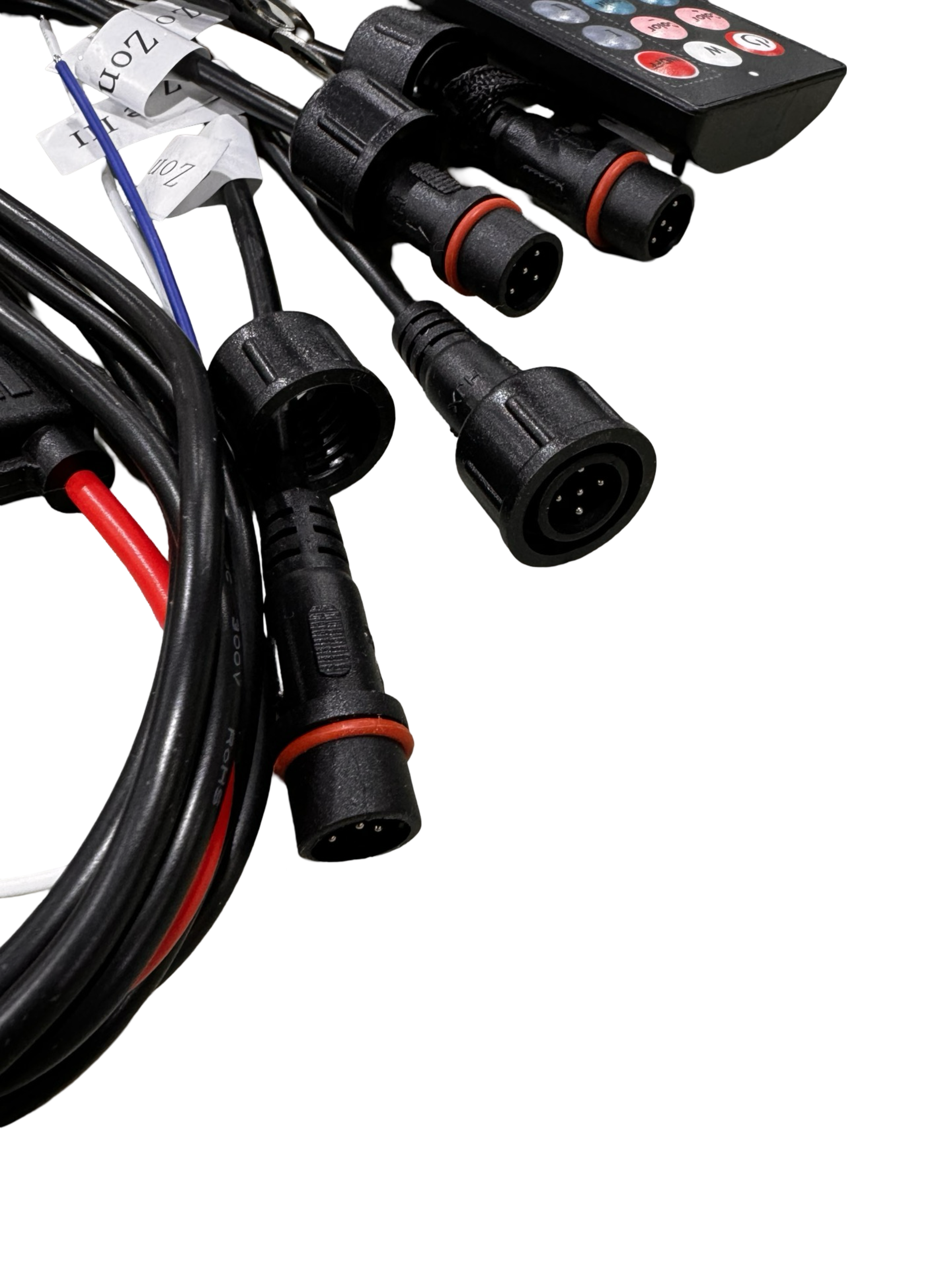 5 Wire 4 Zone RGBW 30AMP Bluetooth Controller, LEDSHOW, IR Remote