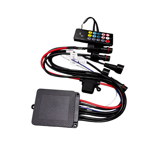 5 Wire 4 Zone RGBW 30AMP Bluetooth Controller, LEDSHOW, IR Remote