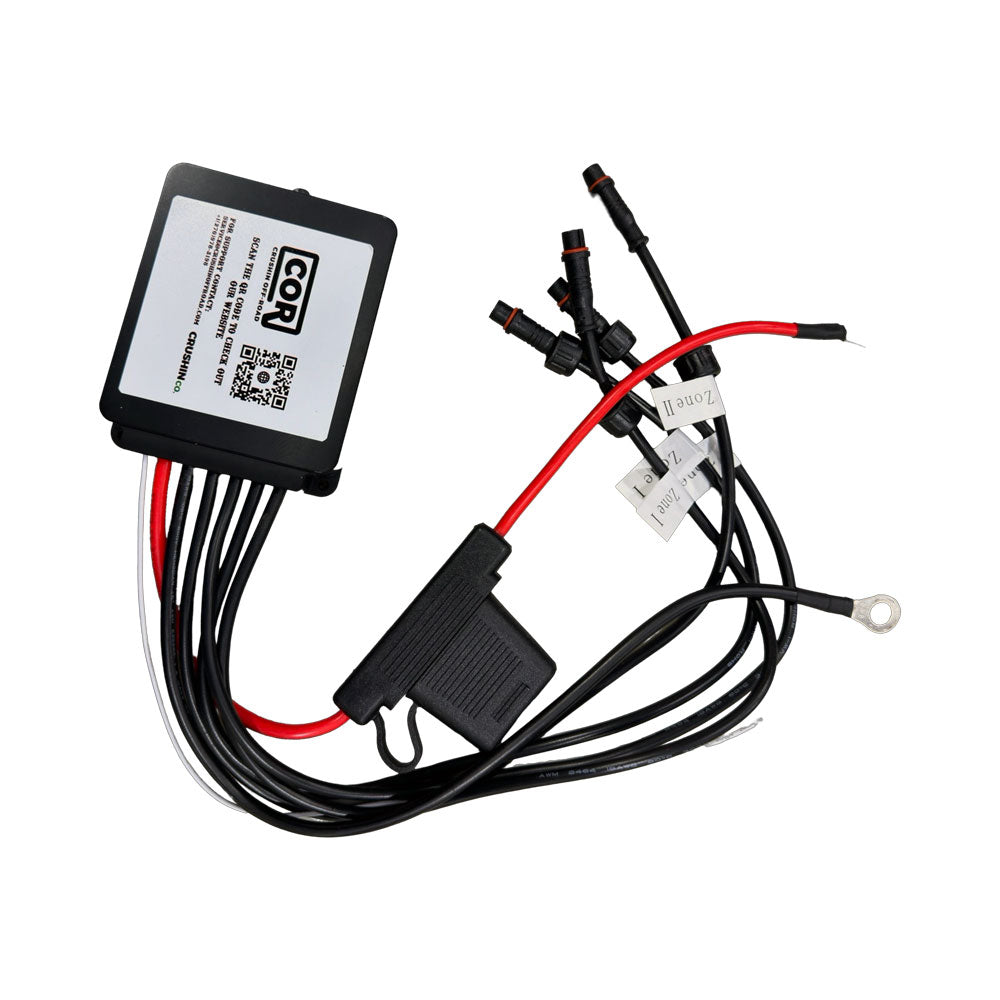8 Piece, Mini-X Series Rock Light Kit, White, IP69K, Bluetooth Controller
