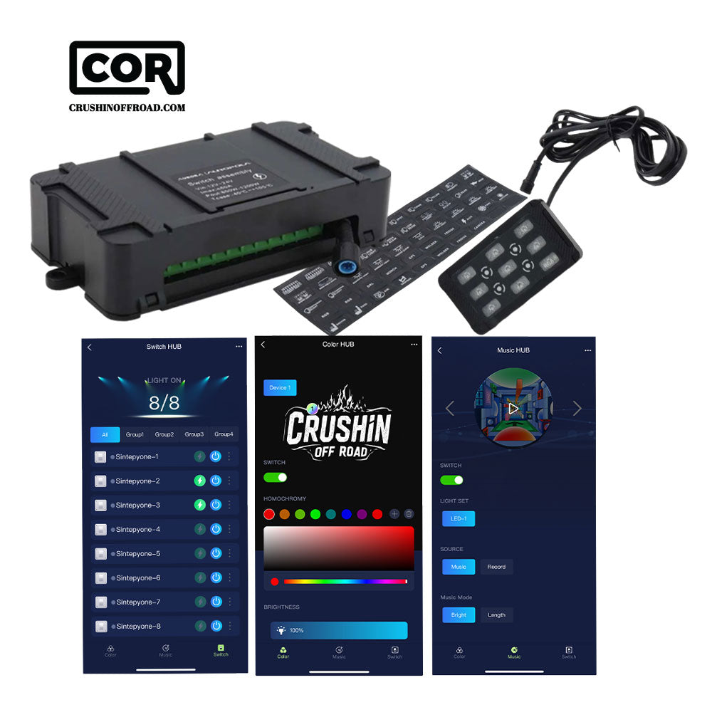 8 Port Multi-Switch Bluetooth Panel System Control Kit