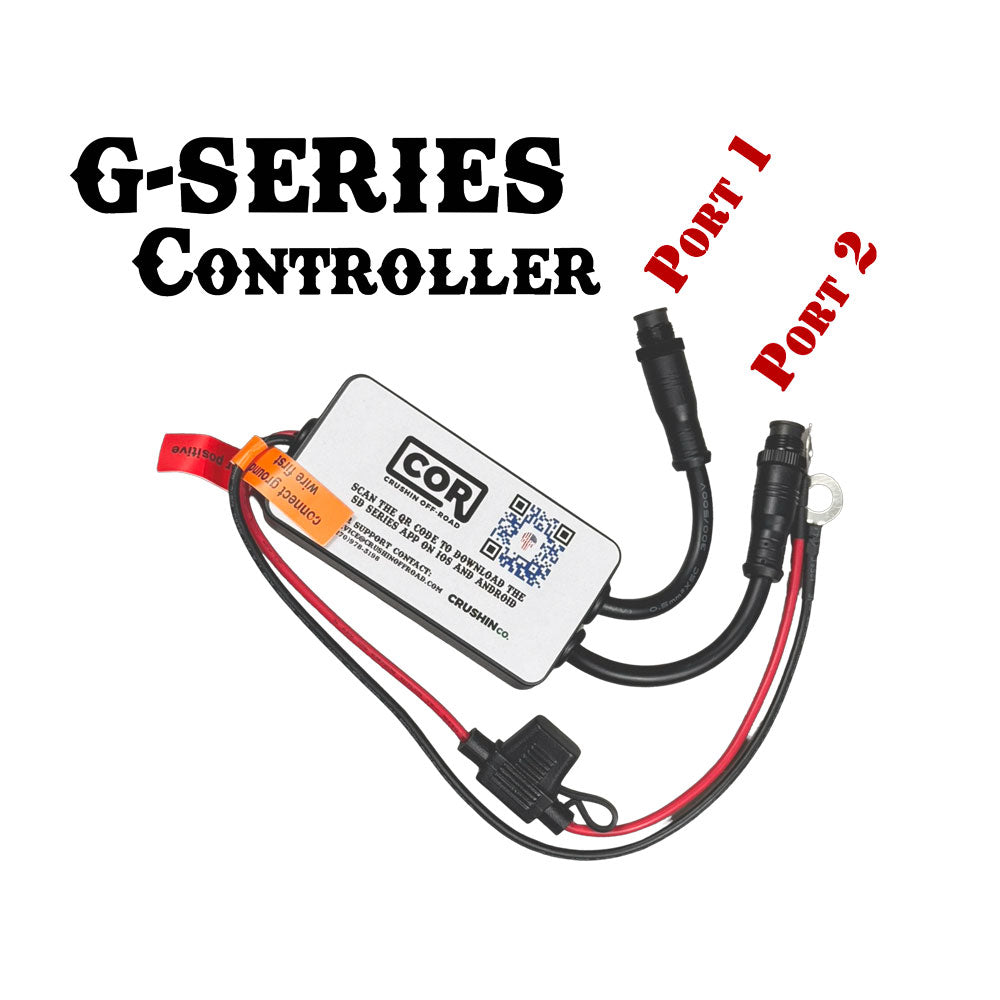 4 Piece RGB+W 45 LED Pod with Dual Zone Controller, 1710 Lumen, G-Series
