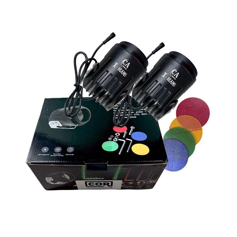 1 Pair of X-Beam Laser LED Alien Finders, Lights Only