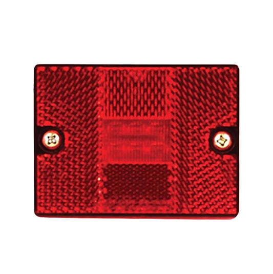 2 3/4" Red Rectangle Stud Mount Trailer Marker LED Light