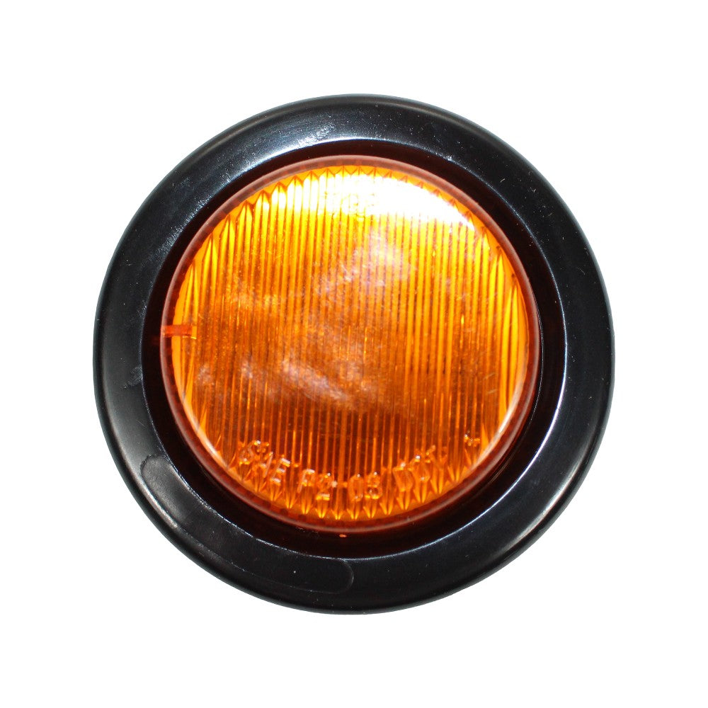 2″ Amber Round LED Trailer Marker Light Kit, Grommet, Plug