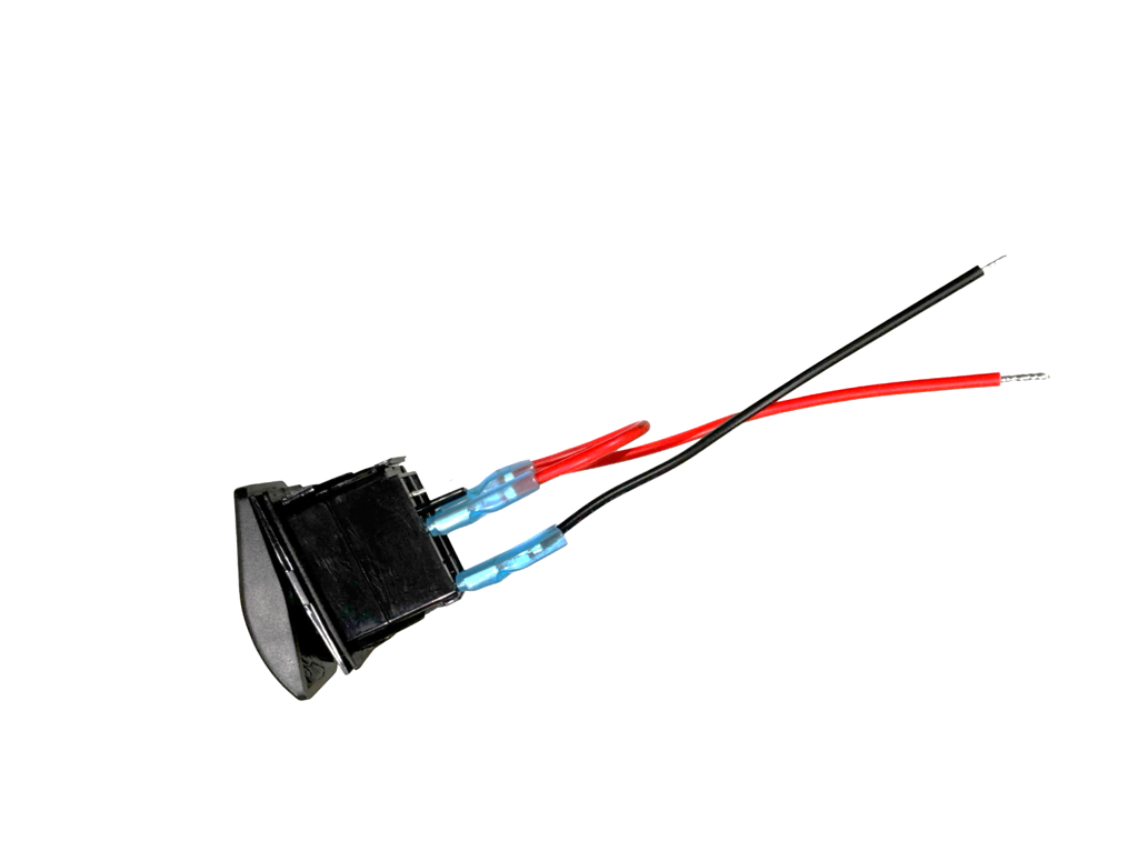 LED Snap in Rocker Switch, DPST, ON-OFF, Green LED, FLOOD LIGHTS