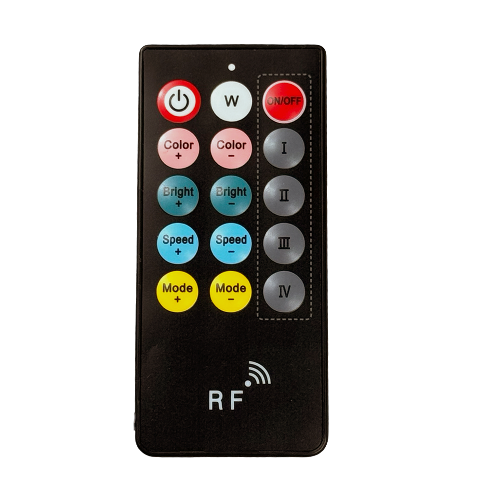 50A 5 Wire RGB+W Bluetooth LED Controller with IR Remote