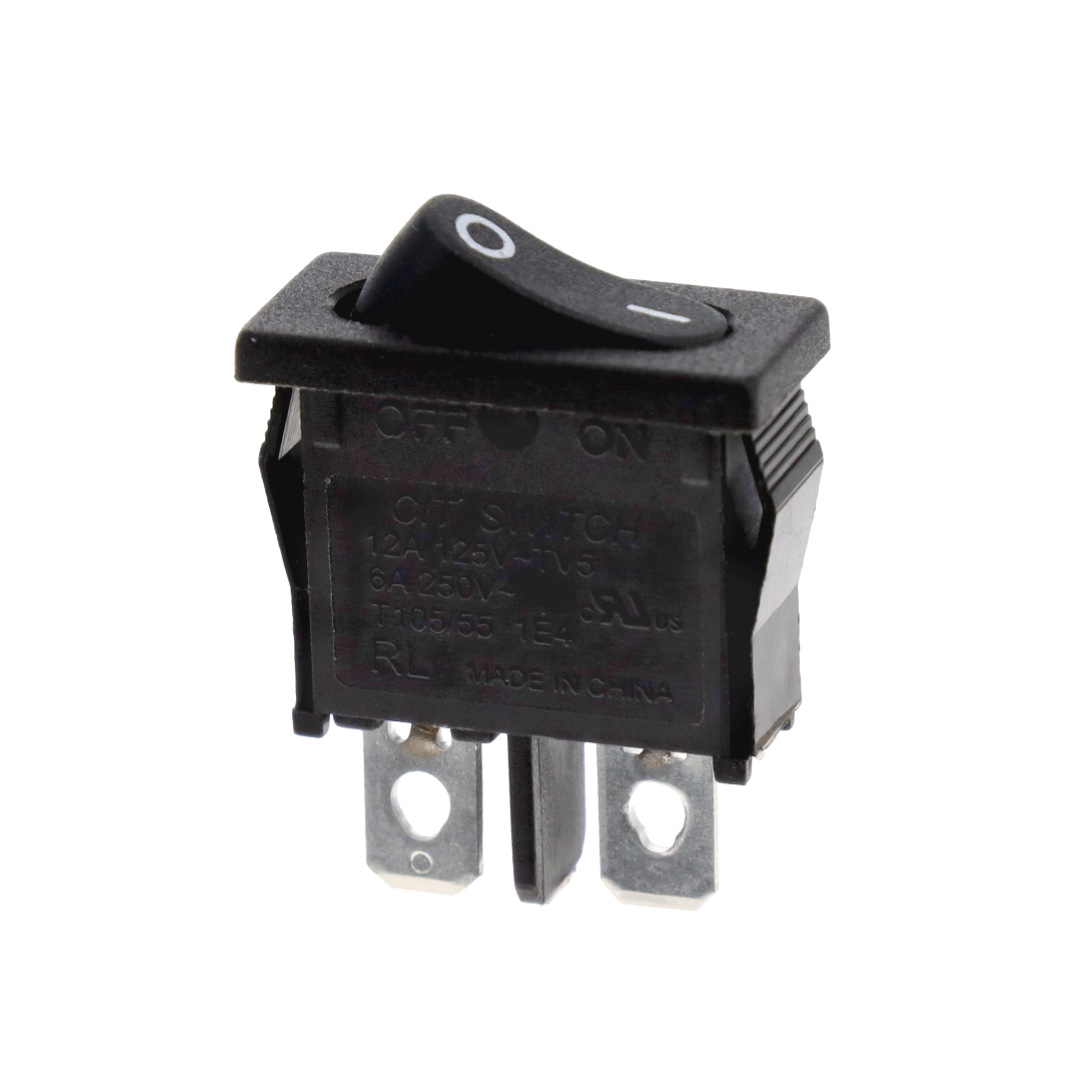 Rectangle Switch Rocker, SPST, 1/4